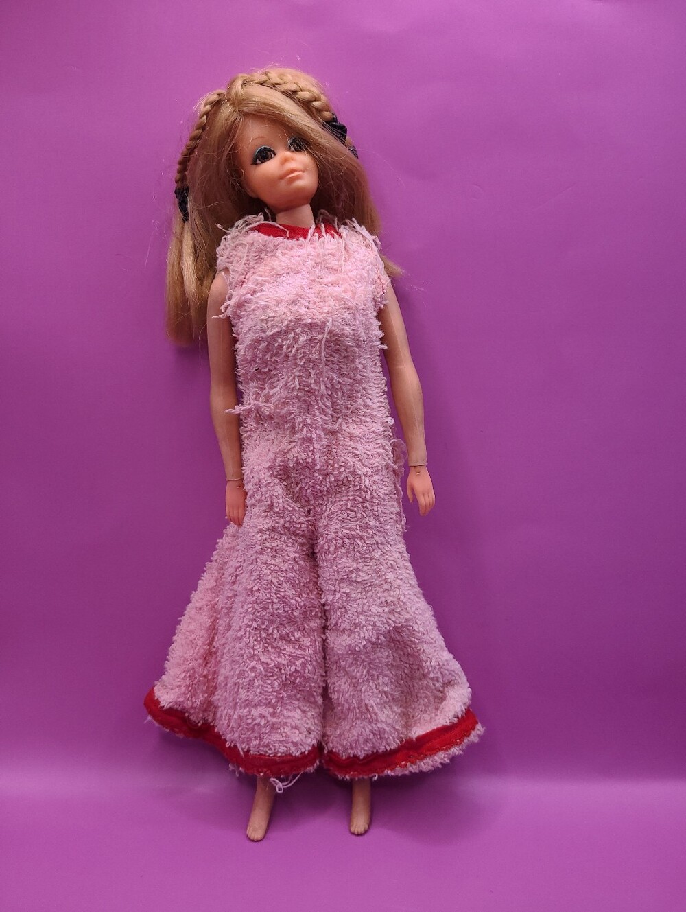 Vintage Live Action PJ #1156 Mod Barbie Doll 1970 Mattel Rooted Lashes